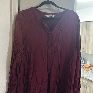 Old Navy burgundy blouse
